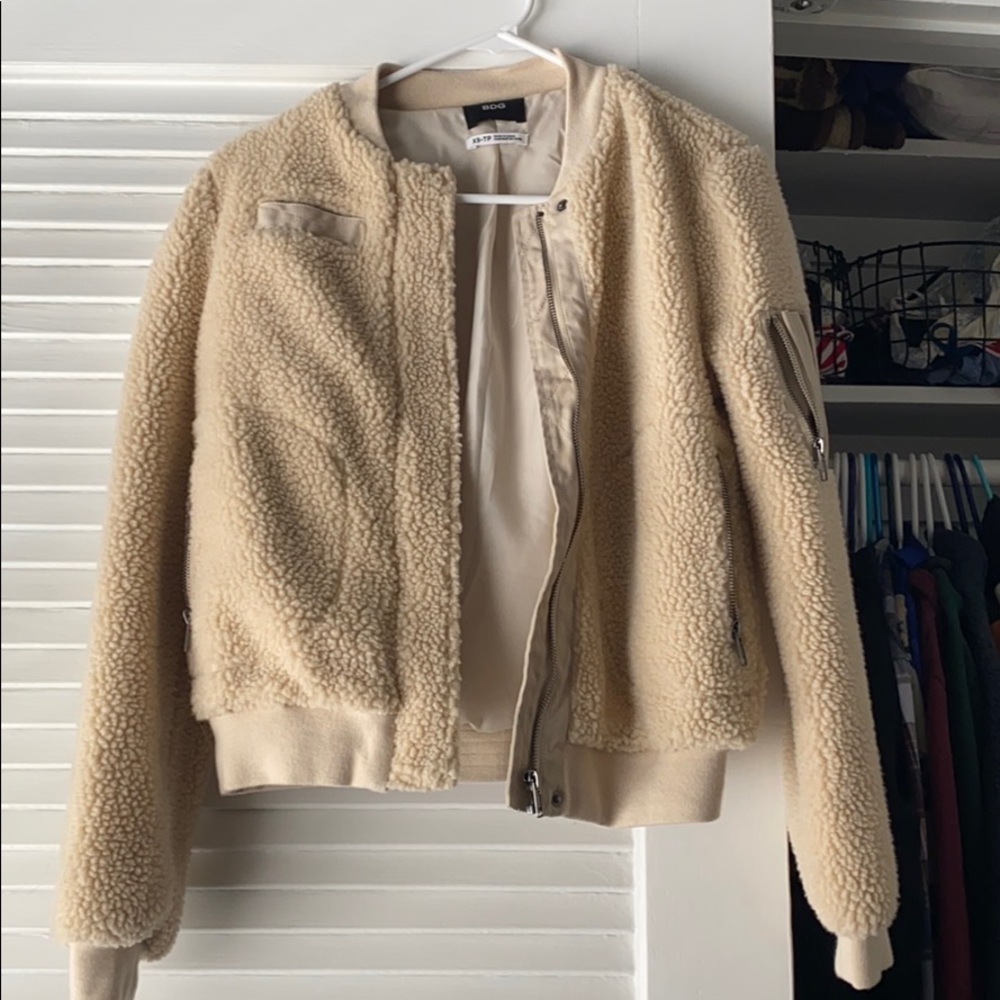Urban outfitters Faux fur bomber